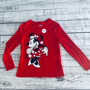 NWT Disney red Christmas long sleeve t! Size Small
